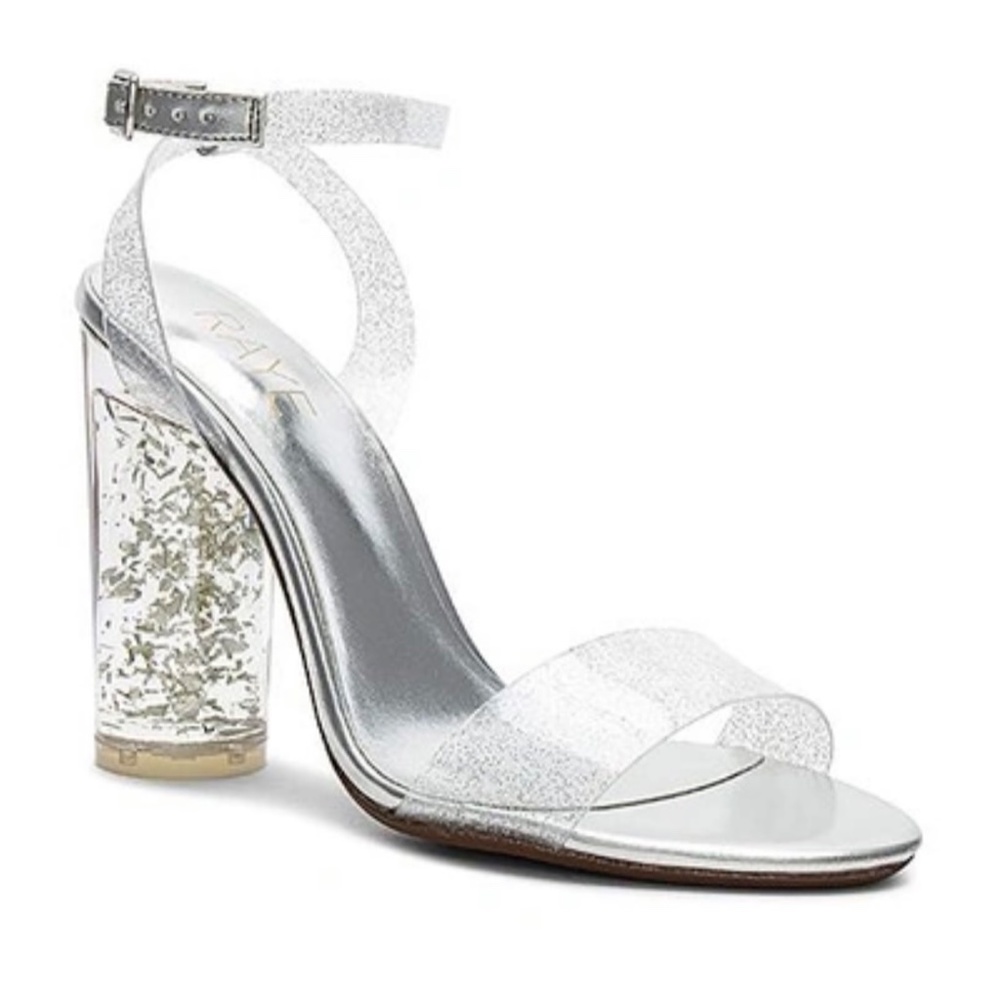 Raye Sammy Heel In Metallic Silver - Picture 4 of 7